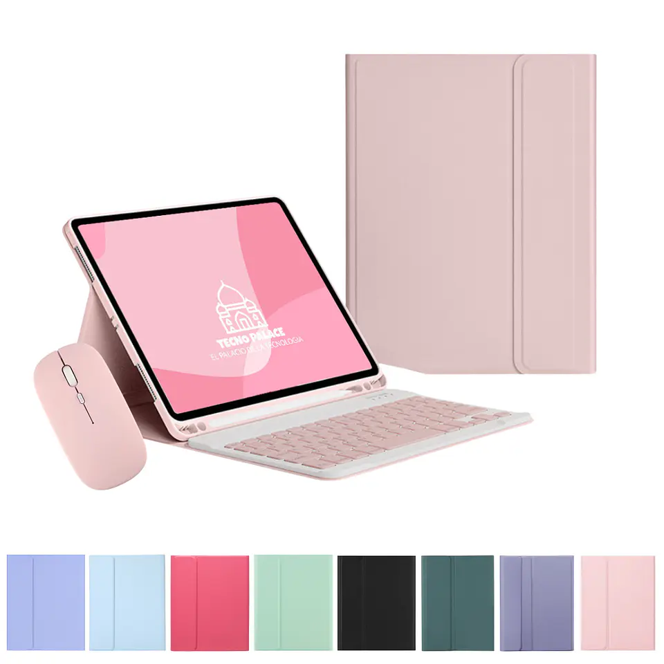 Fundas Tipo Libro Con Teclado Con/Sin Mouse Para Tablet Samsung 1