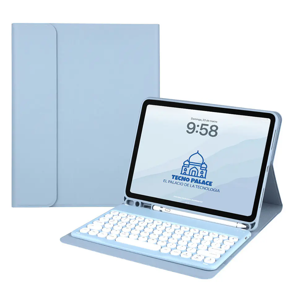 Fundas Tipo Libro Con Teclado 2.0 Para IPad  8