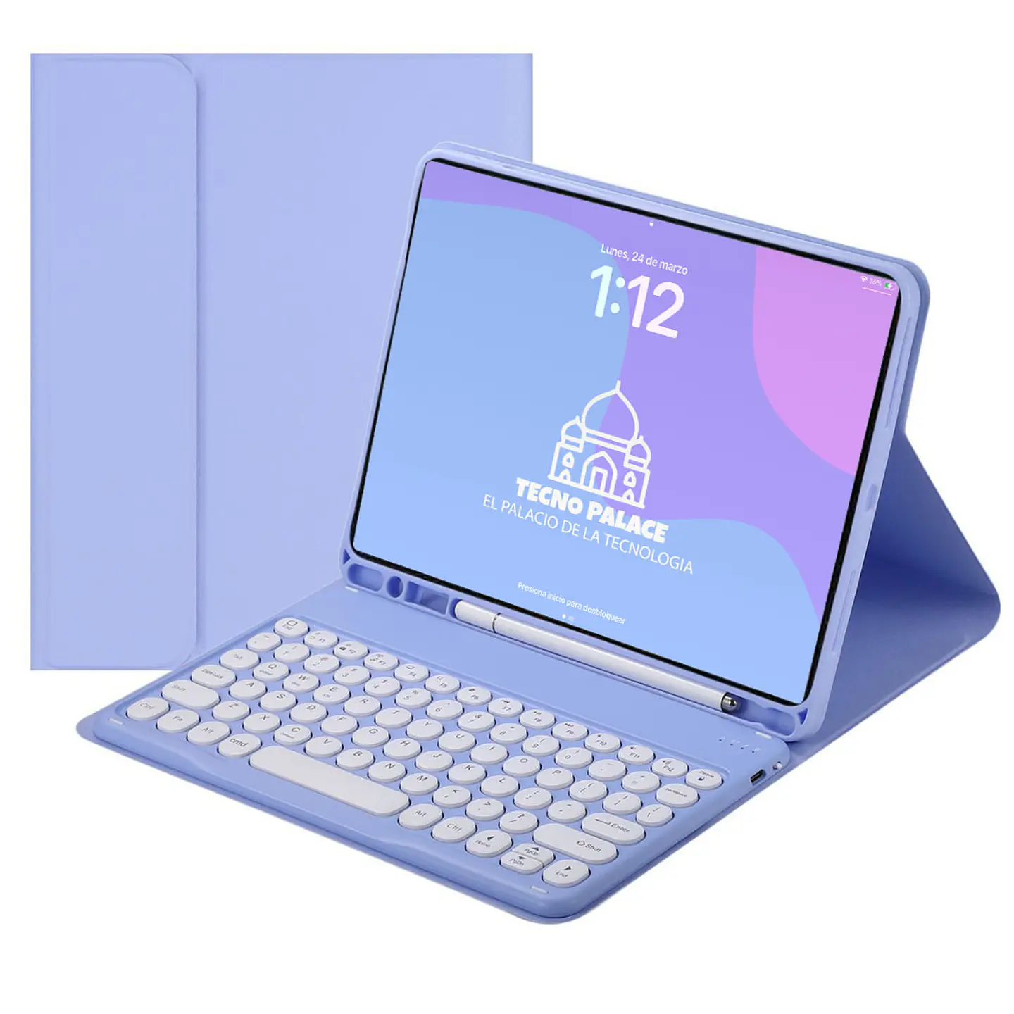 Fundas Tipo Libro Con Teclado 2.0 Para IPad  12