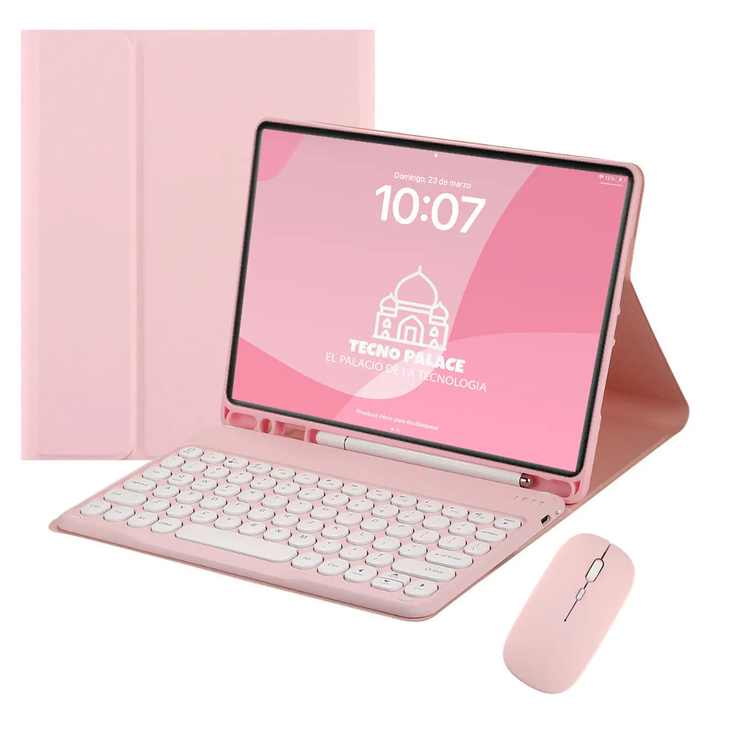 Fundas Tipo Libro Con Teclado 2.0 Para IPad + Mouse 12