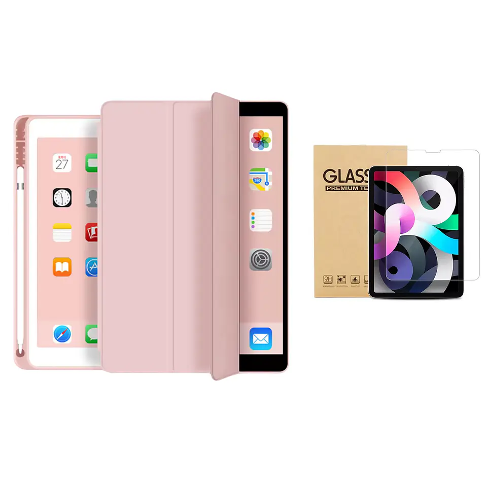 Fundas Smart Cover iPad + Lámina De Vidrio 11