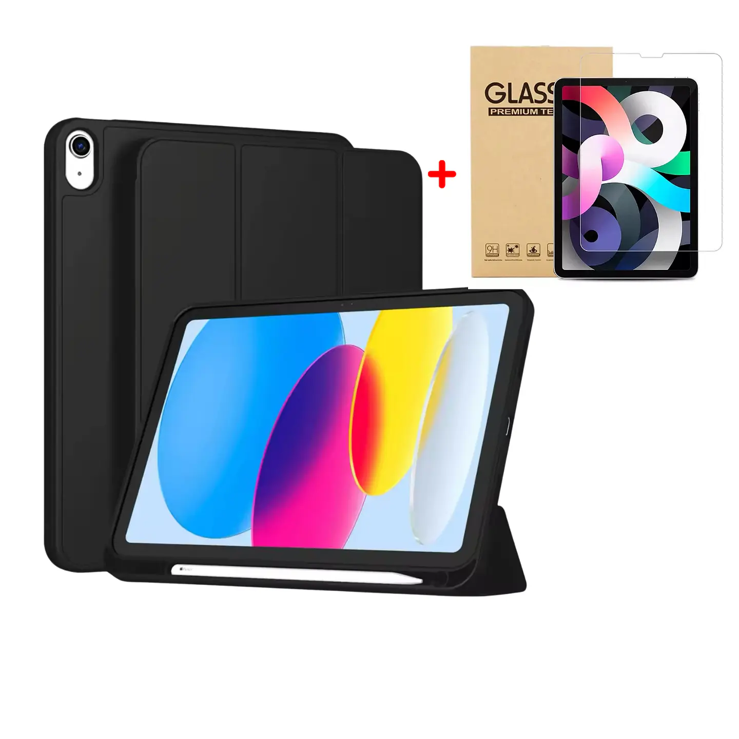 Fundas Smart Cover iPad + Lámina De Vidrio 21