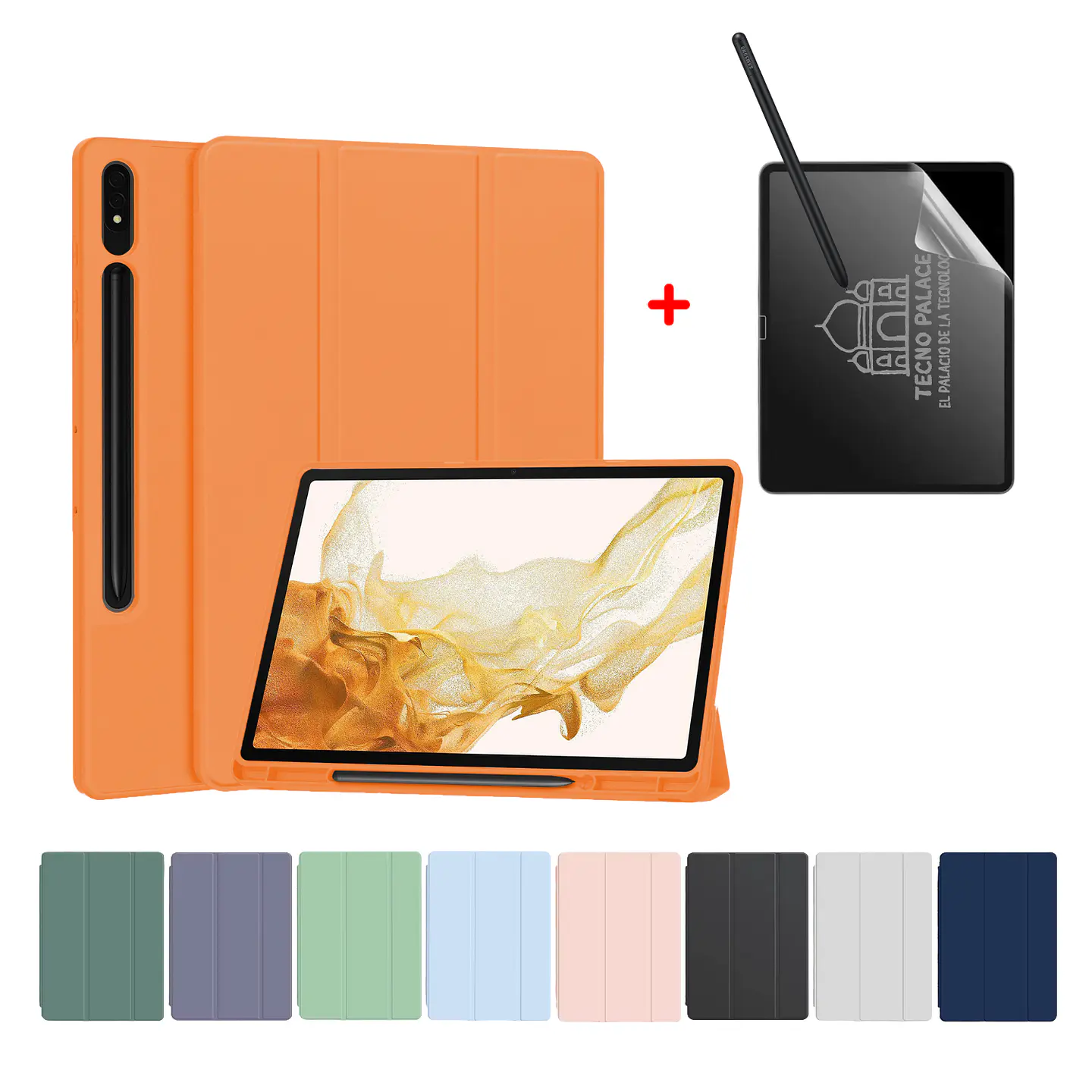 Funda Smart Cover + PaperLike Para Galaxy Tab 1