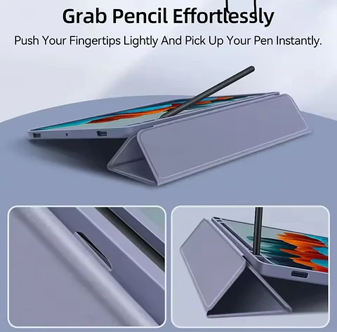 Funda Smart Cover + Lamina Vidrio Para Galaxy Tab