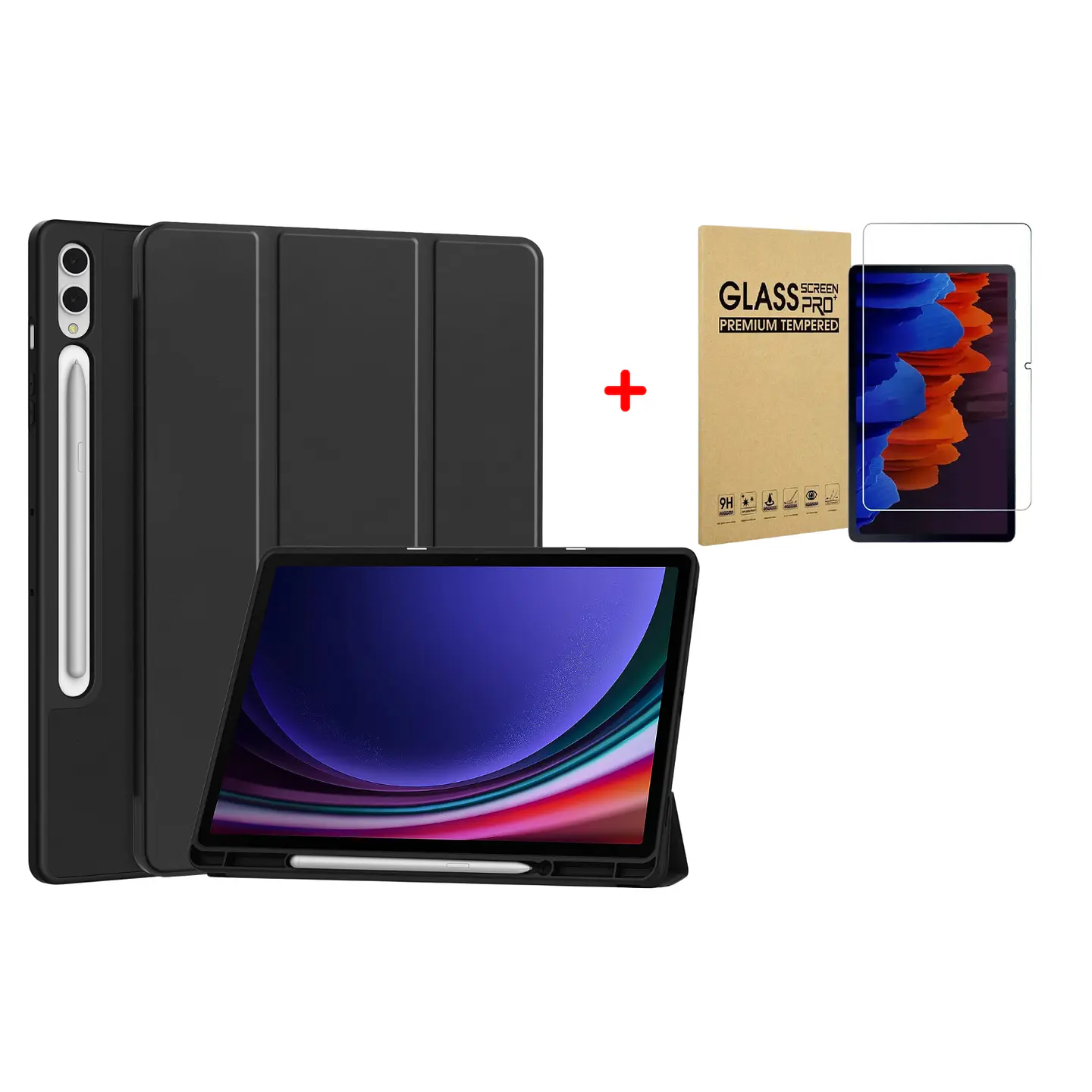 Funda Smart Cover + Lamina Vidrio Para Galaxy Tab 7