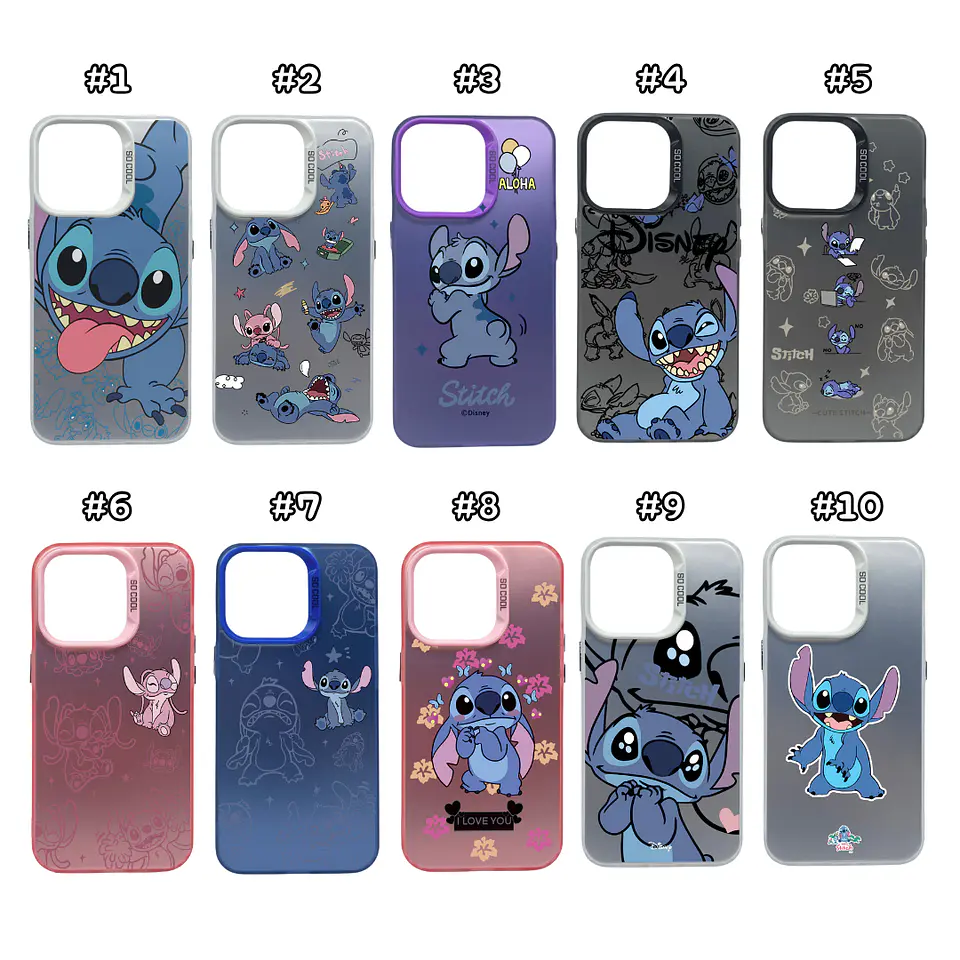 Carcasas Estilo Metalizadas Con Diseño Stich 1