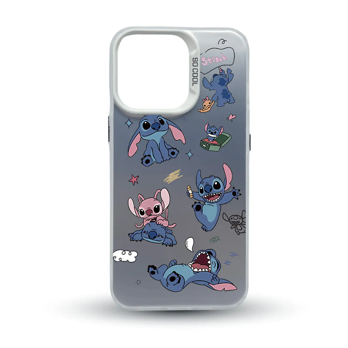 Carcasas Estilo Metalizadas Con Diseño Stich 9