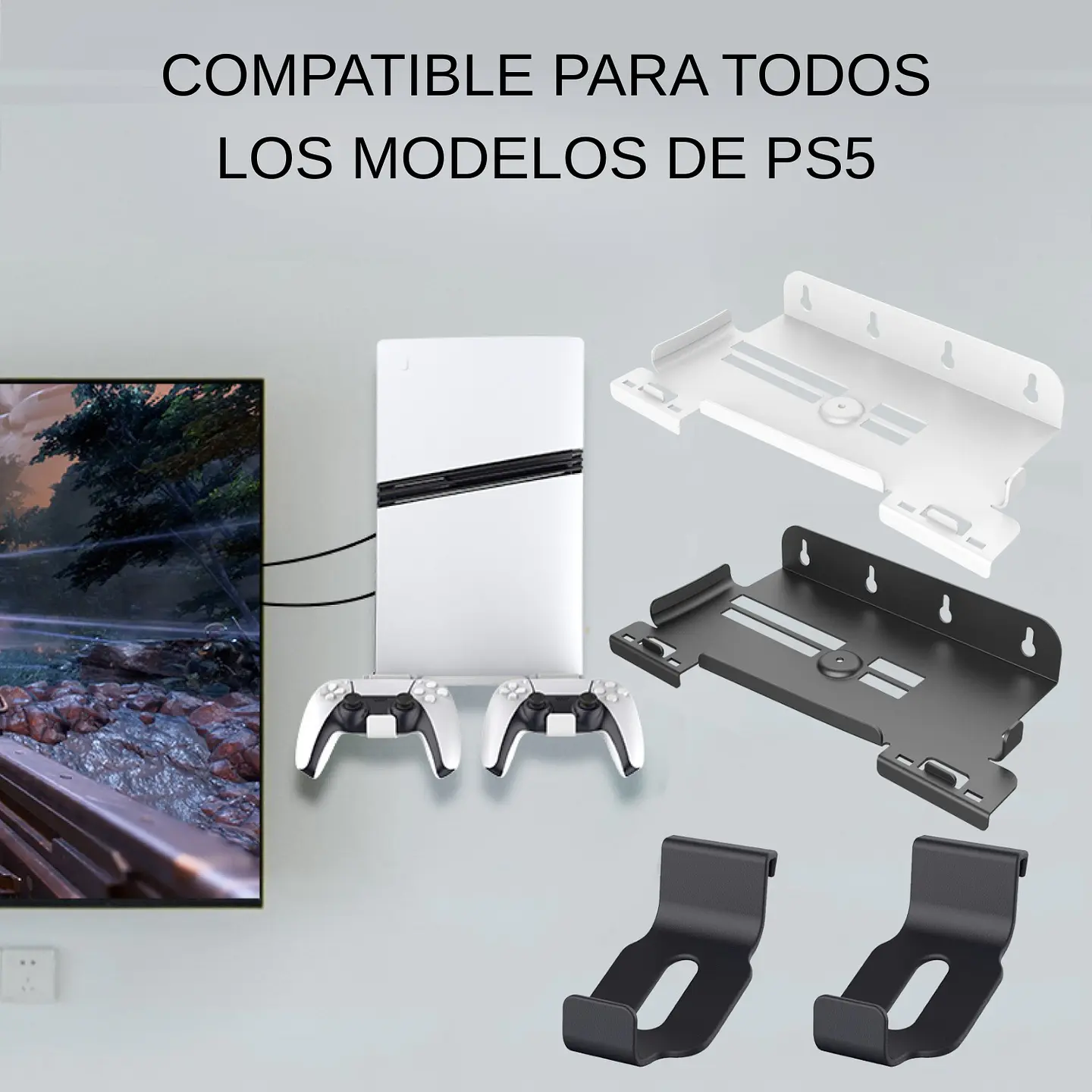 Soporte de Pared para PS5 Slim y PS5 Pro 6