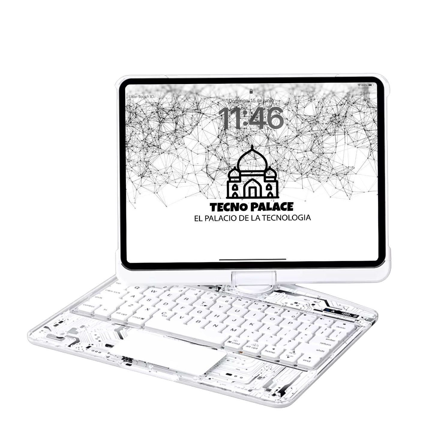 Funda iPad con Teclado 360° y Touchpad 11