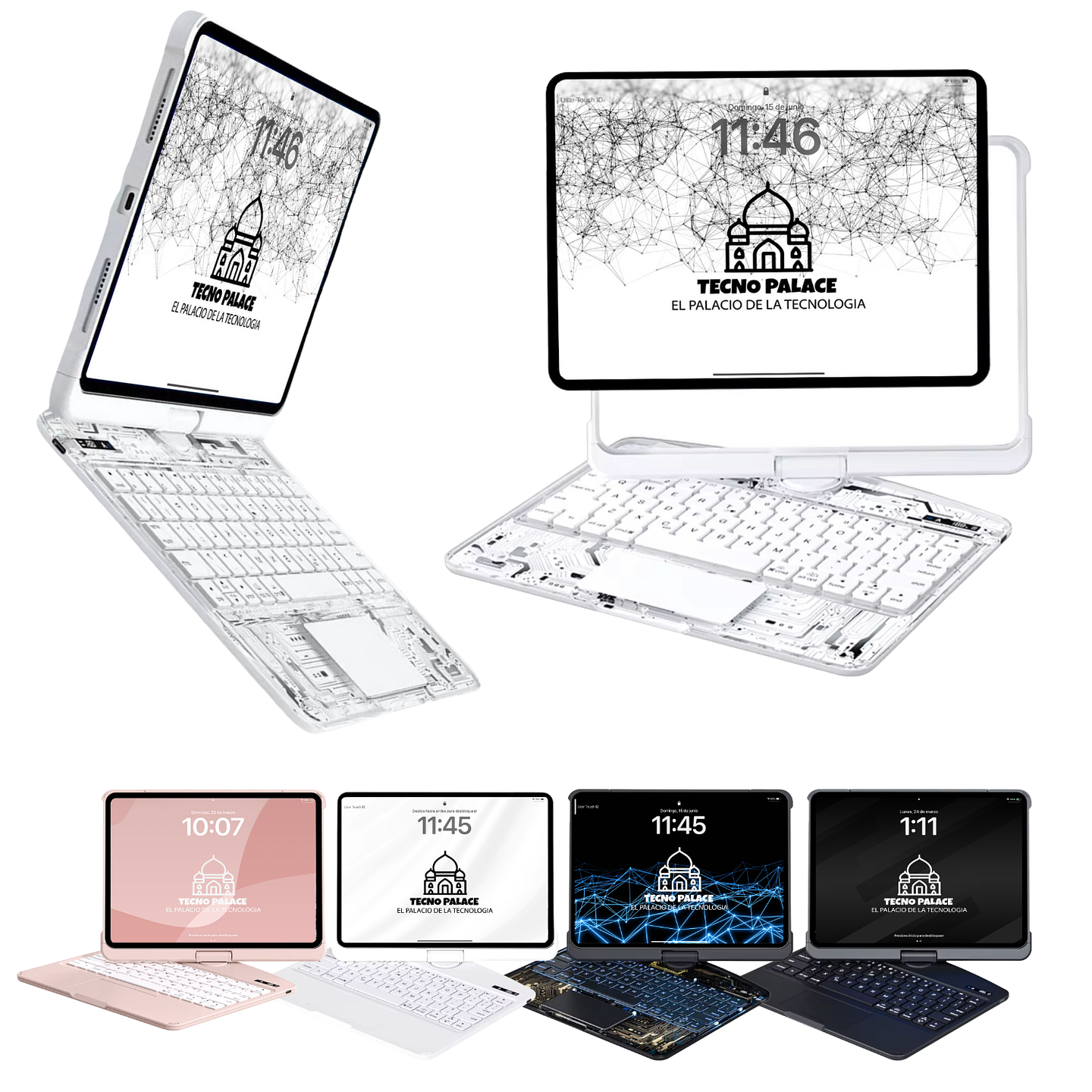 Funda iPad con Teclado 360° y Touchpad 1