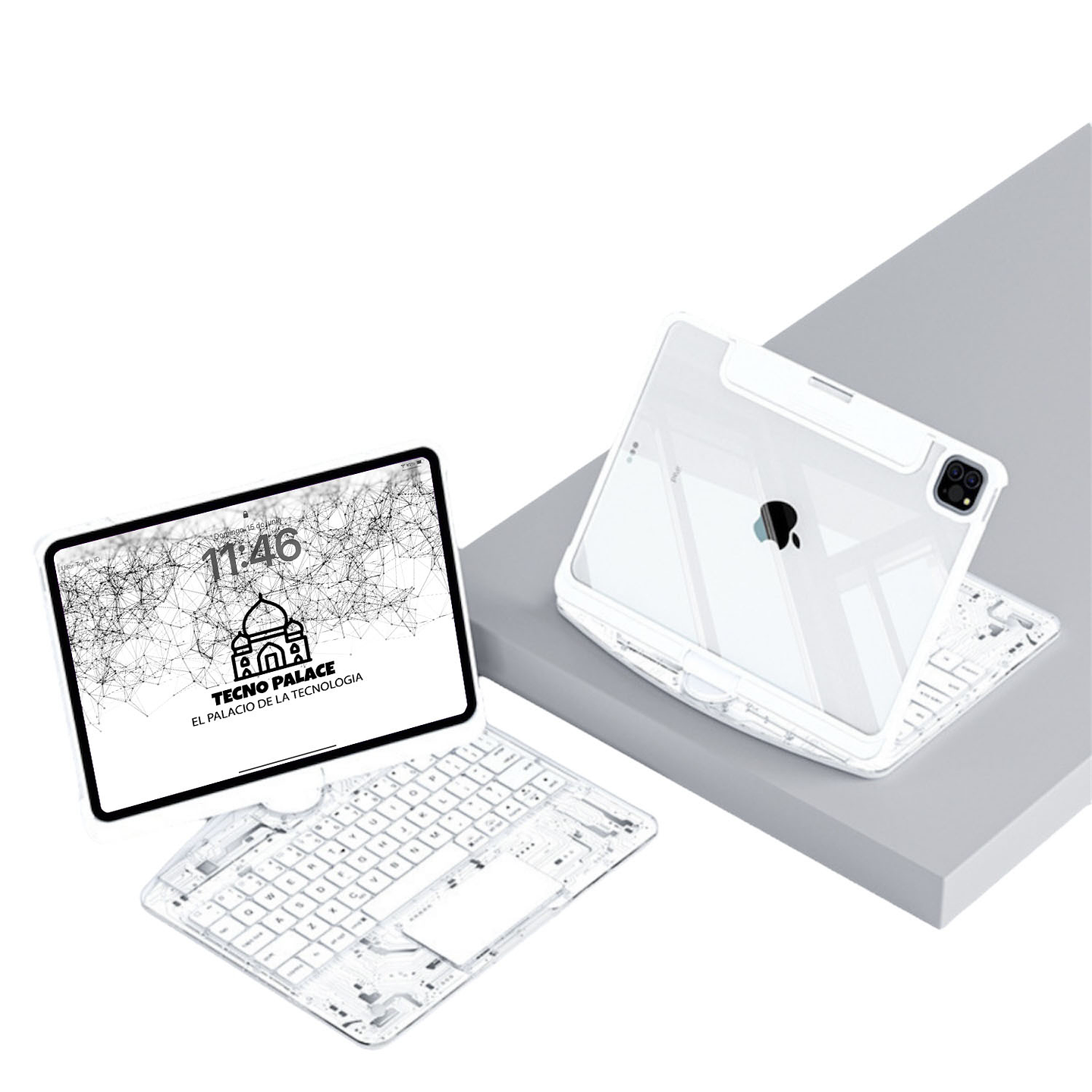Funda iPad con Teclado 360° y Touchpad 12