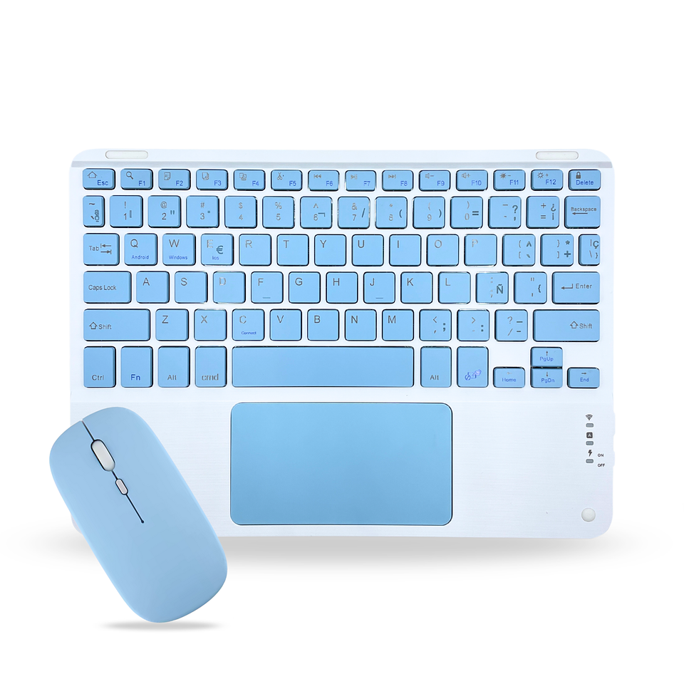 Teclado Con TouchPad + Mouse Para Ipad/Tablet/Tv/Celulares 7