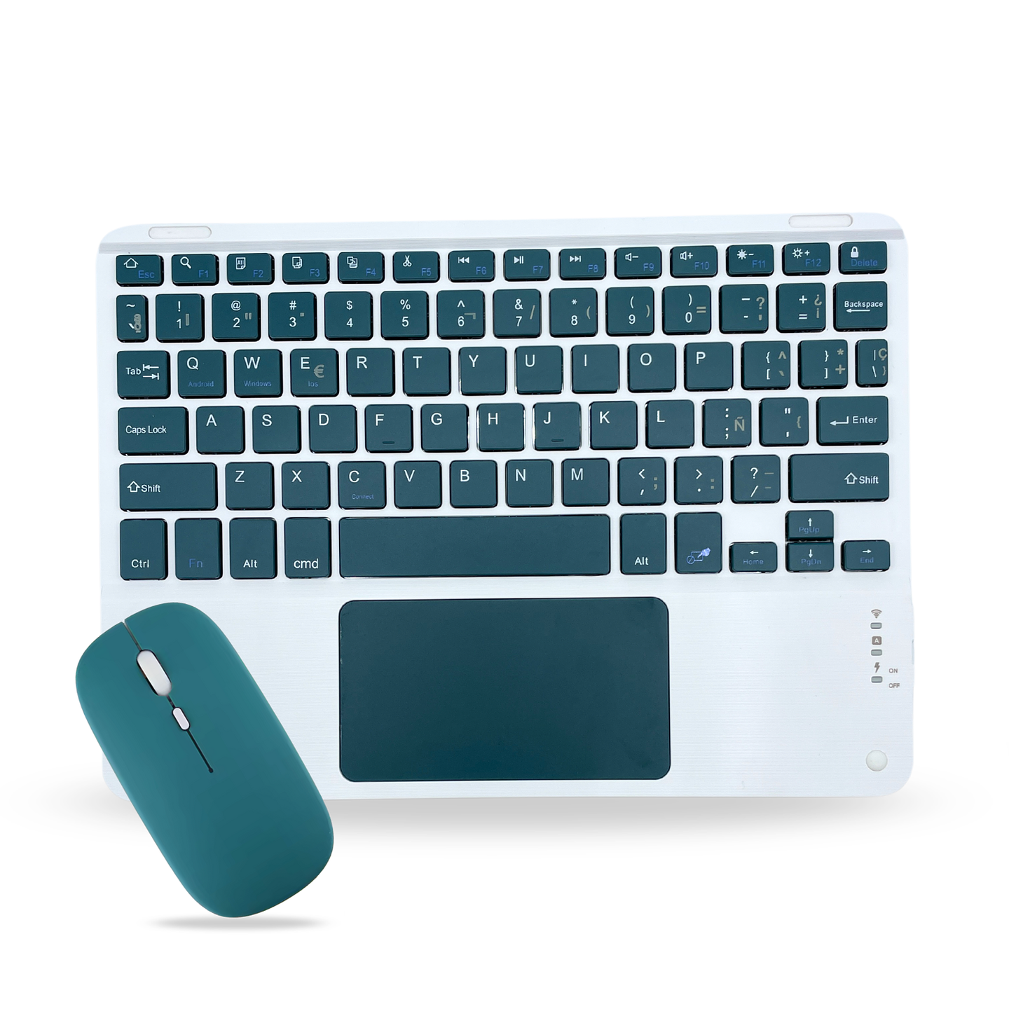 Teclado Con TouchPad + Mouse Para Ipad/Tablet/Tv/Celulares 10