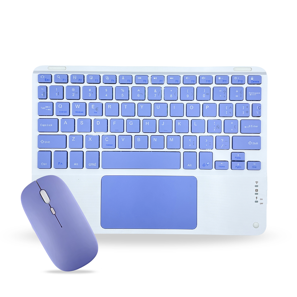 Teclado Con TouchPad + Mouse Para Ipad/Tablet/Tv/Celulares 11