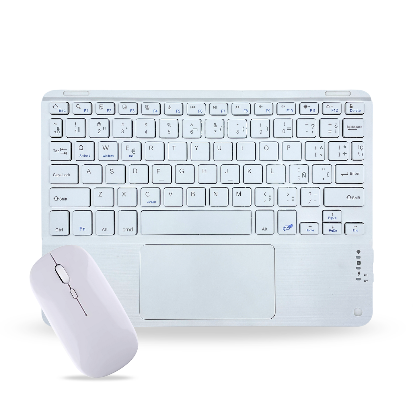 Teclado Con TouchPad + Mouse Para Ipad/Tablet/Tv/Celulares 12