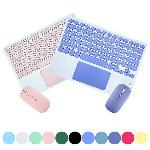 Teclado Con TouchPad + Mouse Para Ipad/Tablet/Tv/Celulares