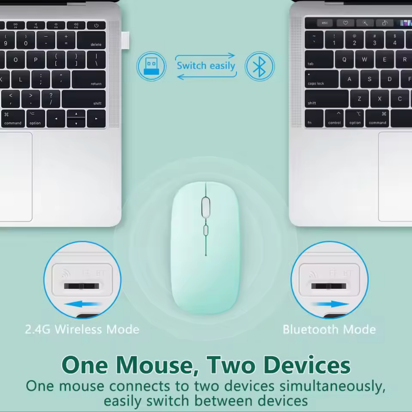 Teclado 2.0 Con TouchPad + Mouse Para Ipad/Tablet/Tv/Celulares 6