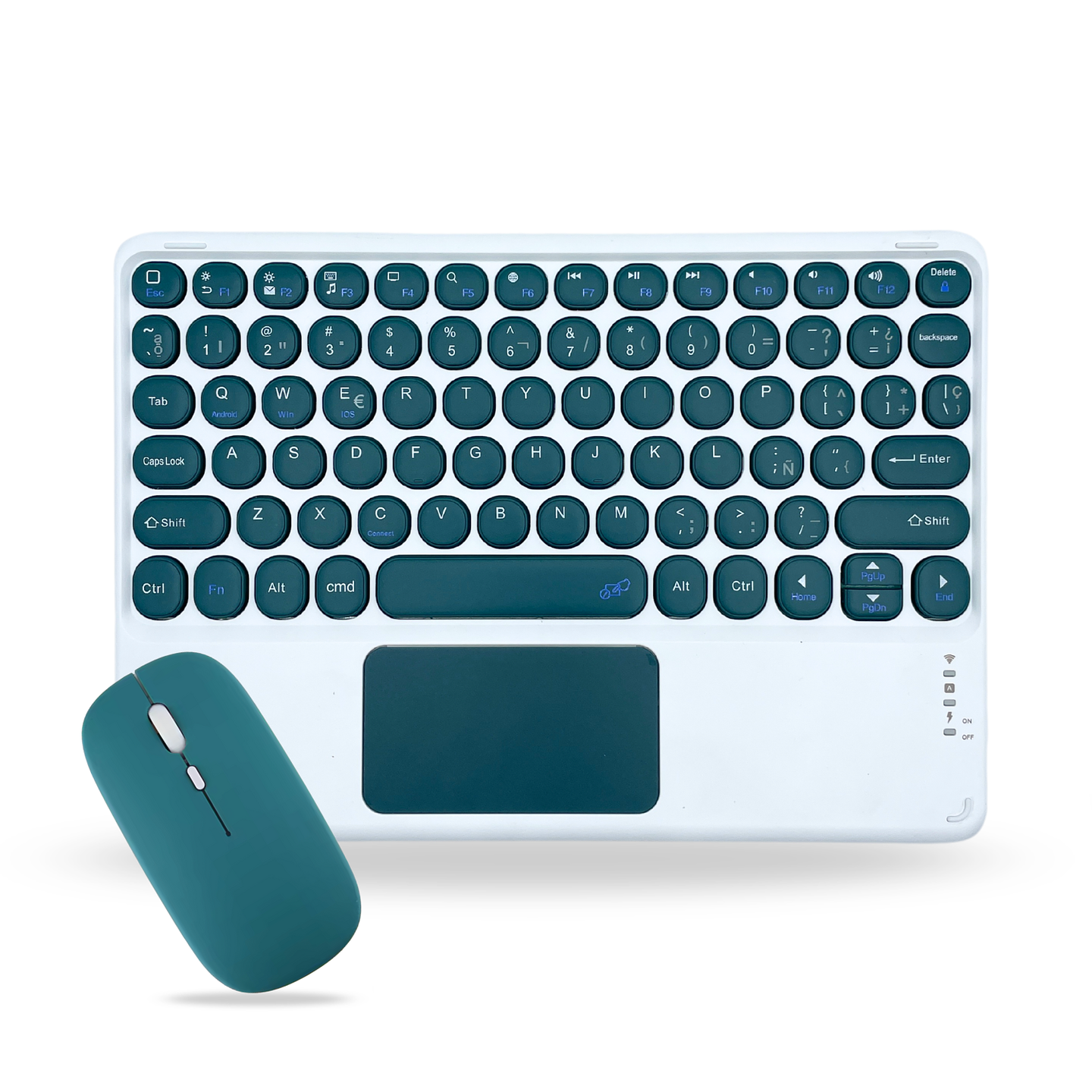 Teclado 2.0 Con TouchPad + Mouse Para Ipad/Tablet/Tv/Celulares 7