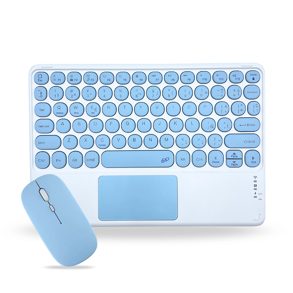 Teclado 2.0 Con TouchPad + Mouse Para Ipad/Tablet/Tv/Celulares 13