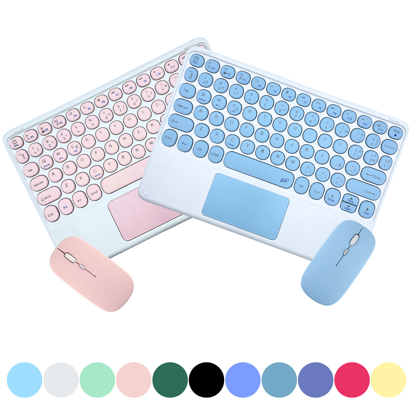 Teclado 2.0 Con TouchPad + Mouse Para Ipad/Tablet/Tv/Celulares 1