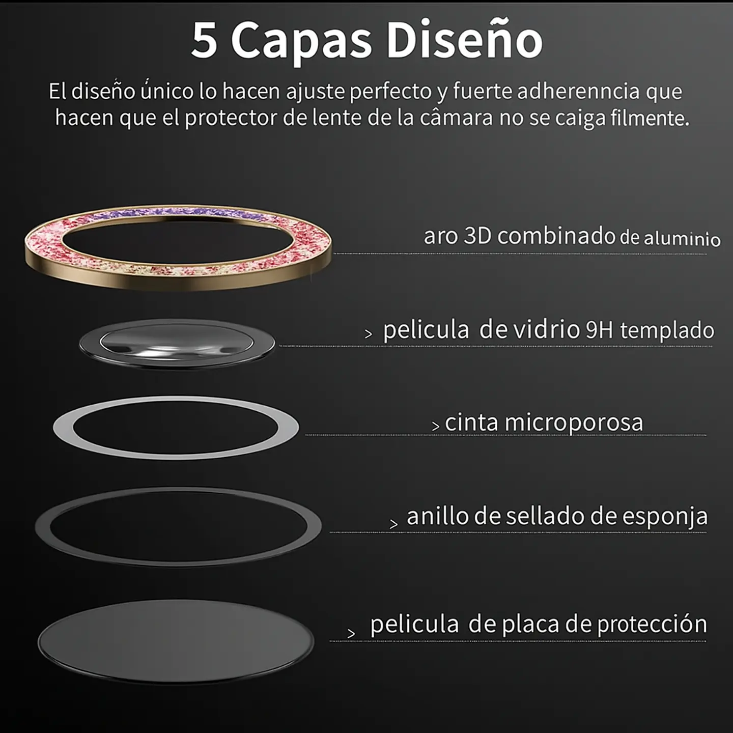 Micas para Cámara Con Diamantes 3