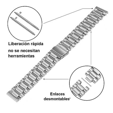 Correas Metálicas De Eslabón Redmi Watch 5 Active / Lite