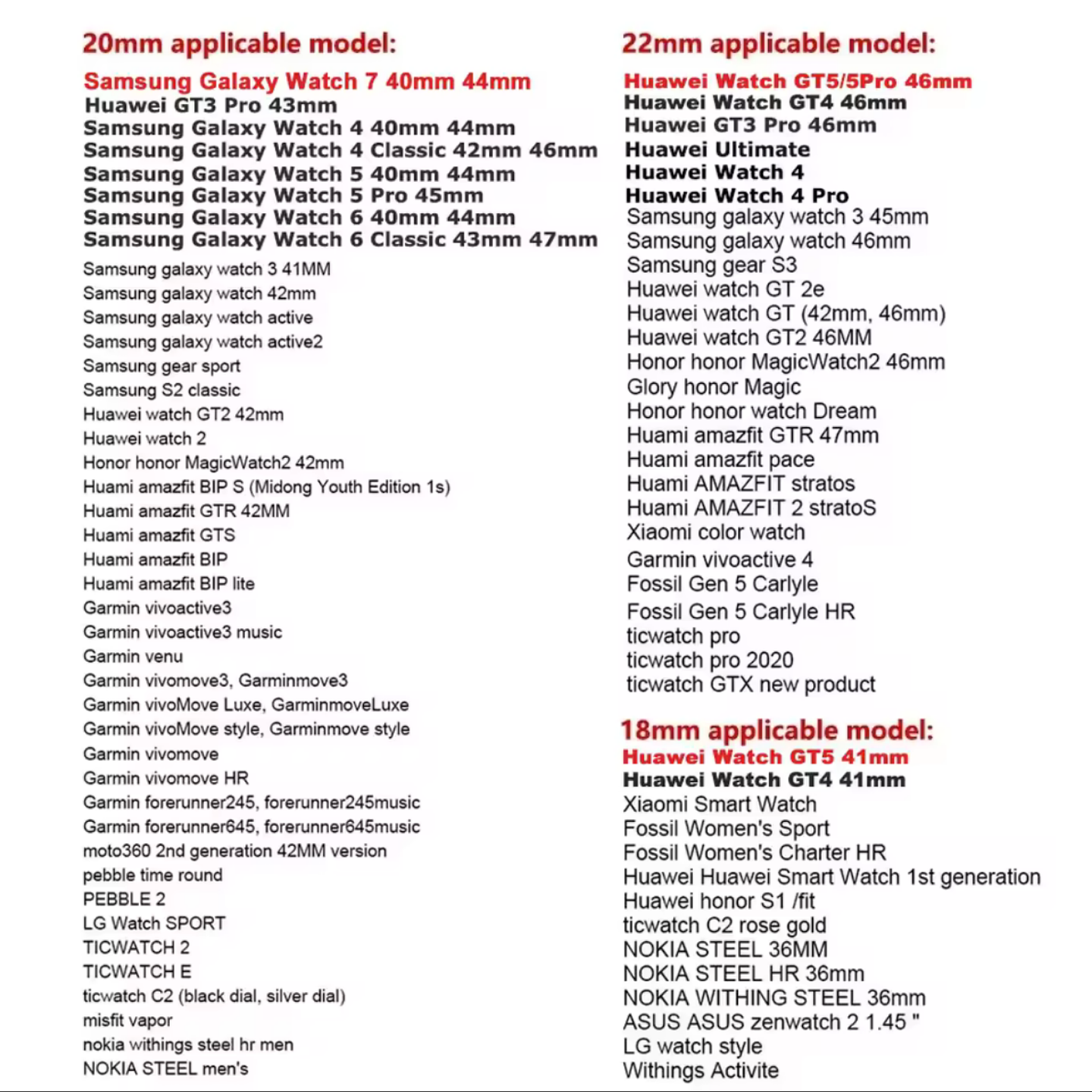 Correas Metálicas De Eslabón Samsung/Hauwei Watch (20/22MM) 3