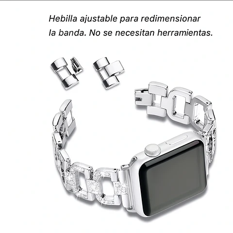 Correas Eslabón Con Diamante Apple Watch