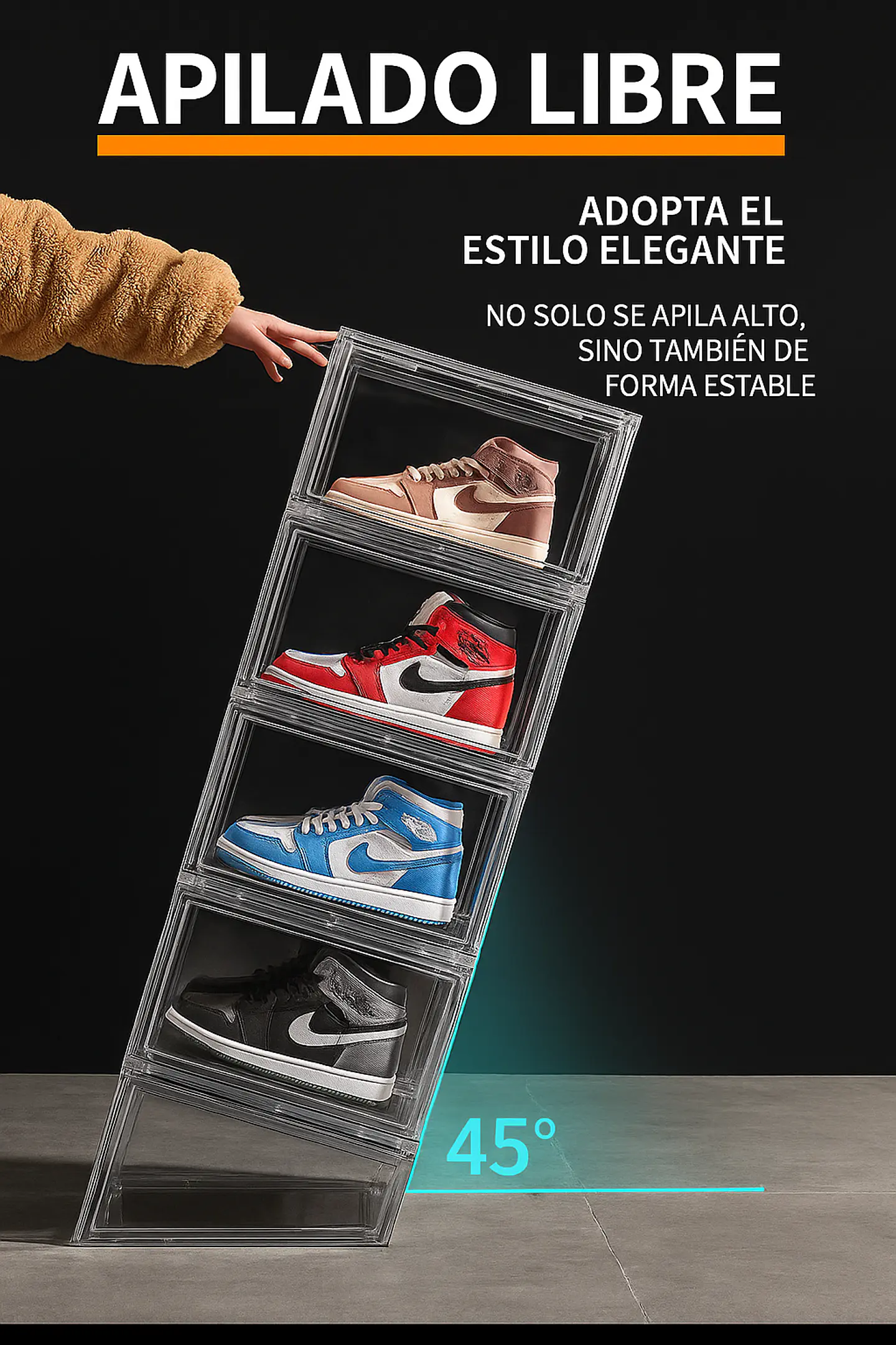 Nuevas Cajas Organizadoras para Zapatos Armable 5