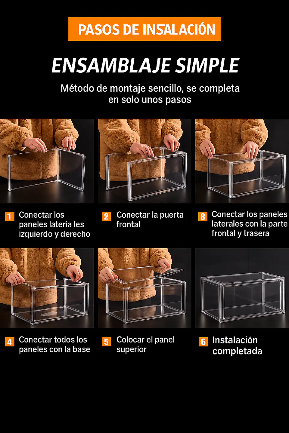 Nuevas Cajas Organizadoras para Zapatos Armable 8