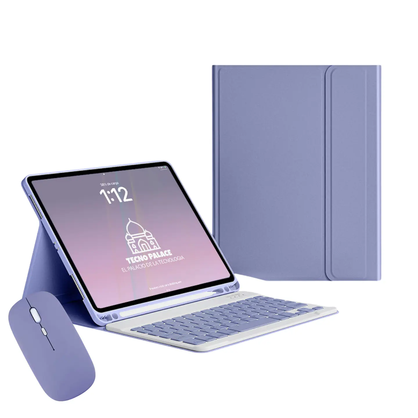 Fundas Tipo Libro Con Teclado Y Mouse Para iPad 12