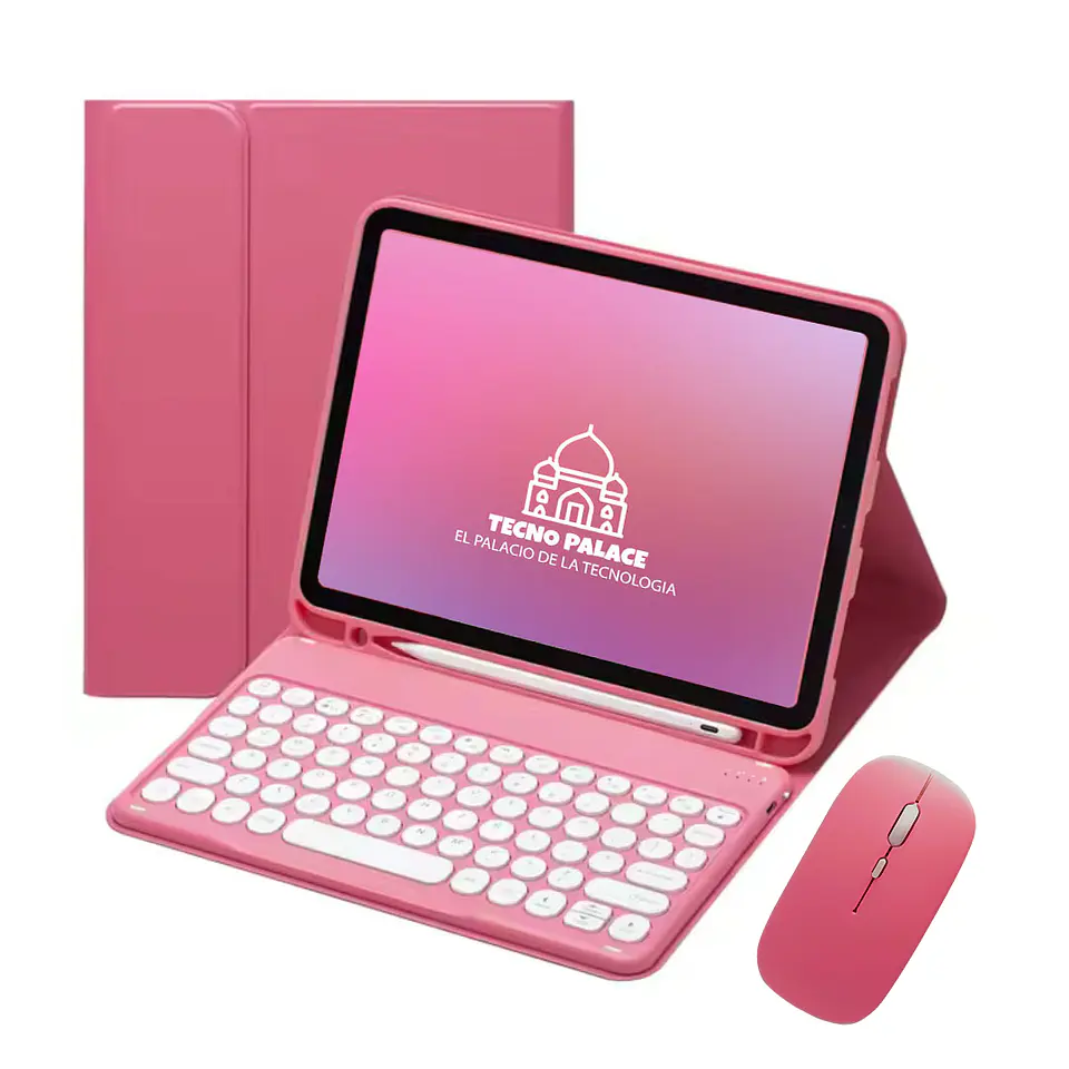 Fundas Tipo Libro Con Teclado 2.0 Para Tablet Samsung + Mouse 14