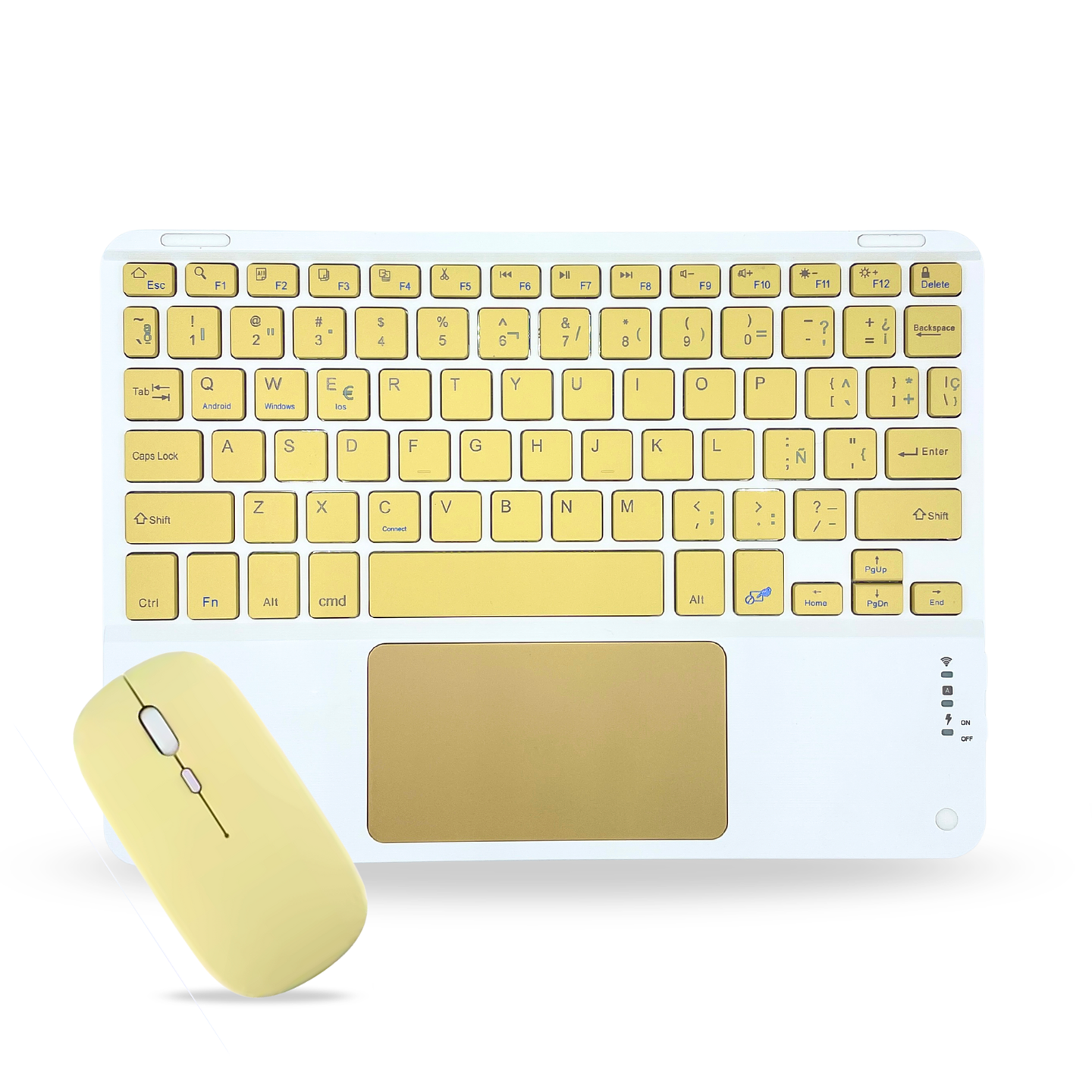 Teclado Con TouchPad + Mouse Para Ipad/Tablet/Tv/Celulares 14