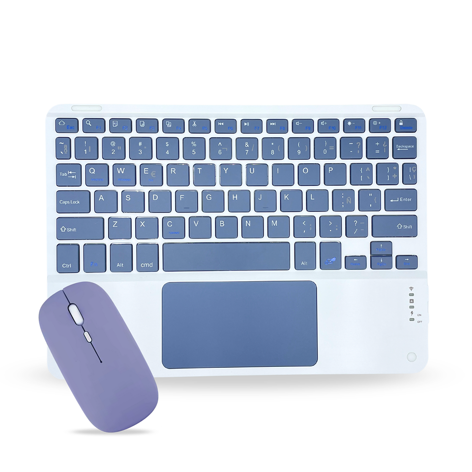 Teclado Con TouchPad + Mouse Para Ipad/Tablet/Tv/Celulares 15