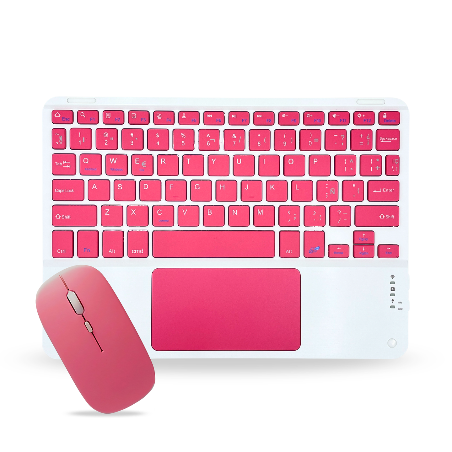 Teclado Con TouchPad + Mouse Para Ipad/Tablet/Tv/Celulares 16