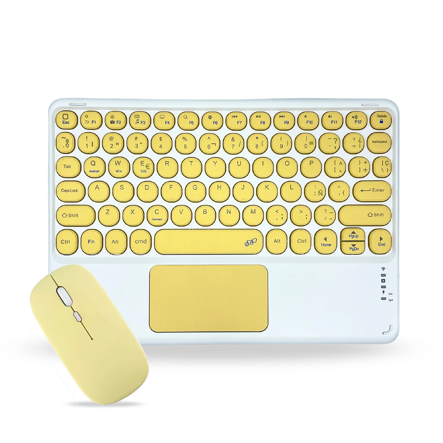 Teclado 2.0 Con TouchPad + Mouse Para Ipad/Tablet/Tv/Celulares 14