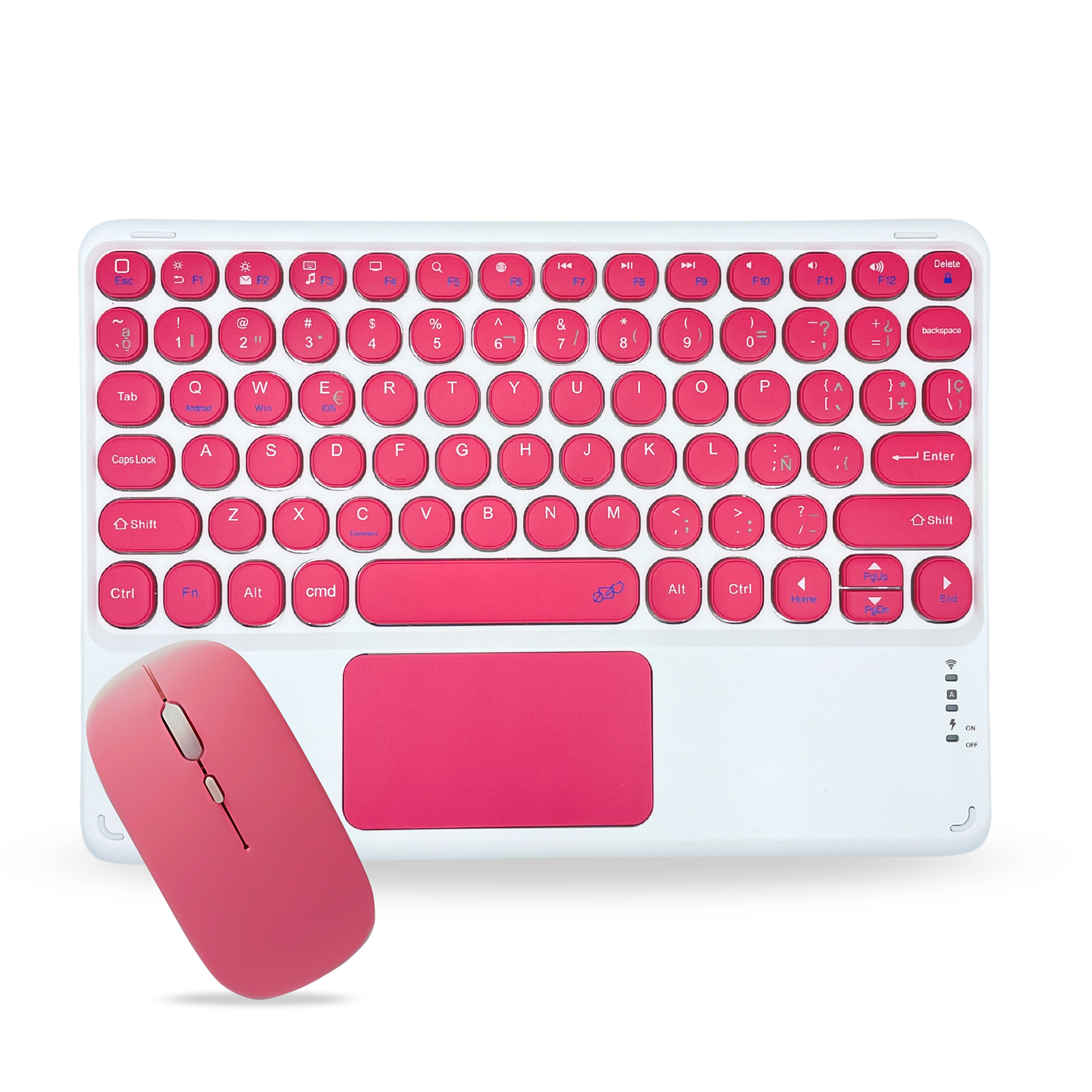 Teclado 2.0 Con TouchPad + Mouse Para Ipad/Tablet/Tv/Celulares 15