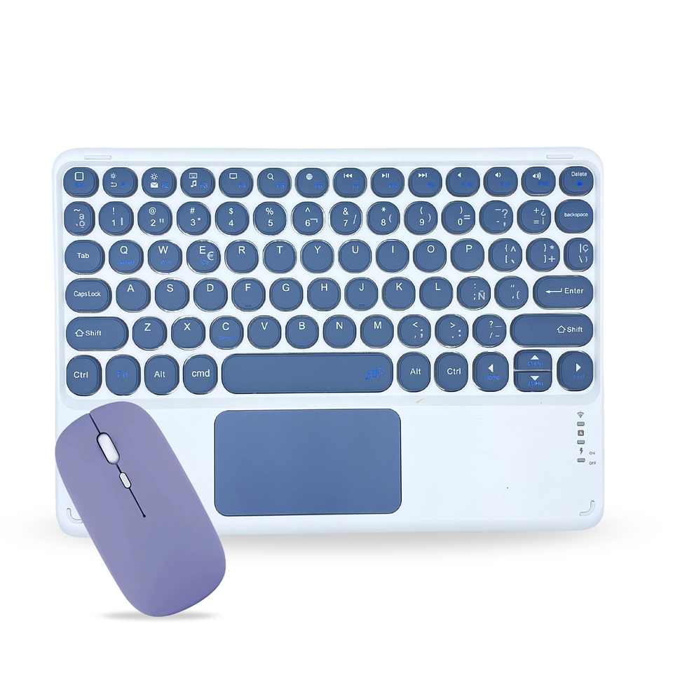 Teclado 2.0 Con TouchPad + Mouse Para Ipad/Tablet/Tv/Celulares 16