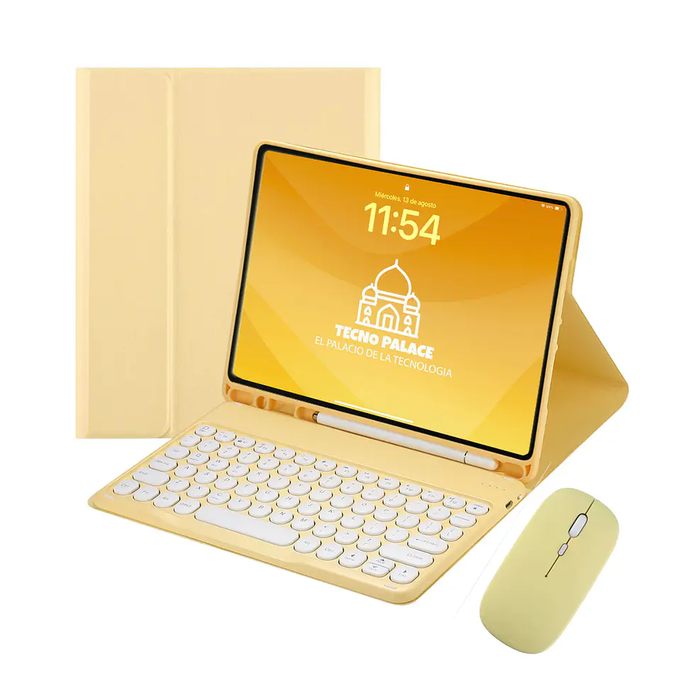 Fundas Tipo Libro Con Teclado 2.0 Para IPad + Mouse 15