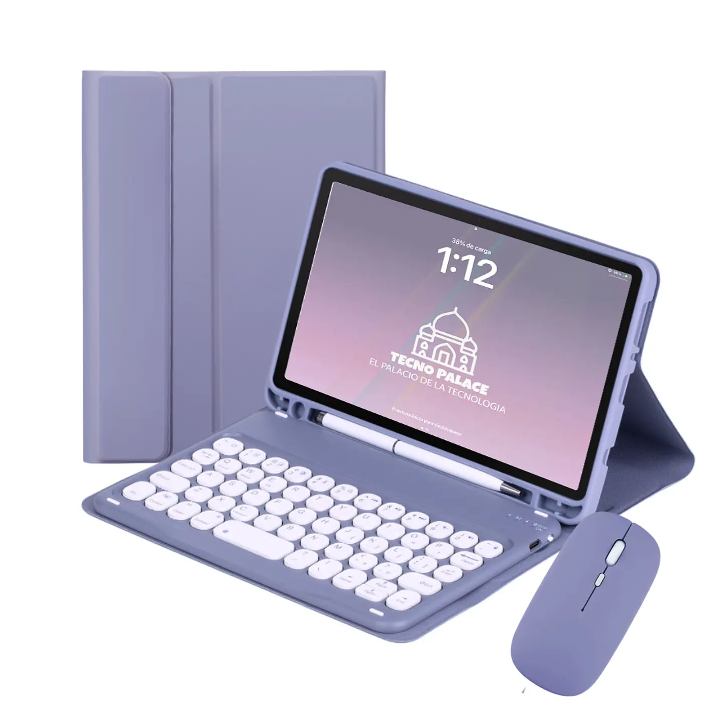 Fundas Tipo Libro Con Teclado 2.0 Para IPad + Mouse 16