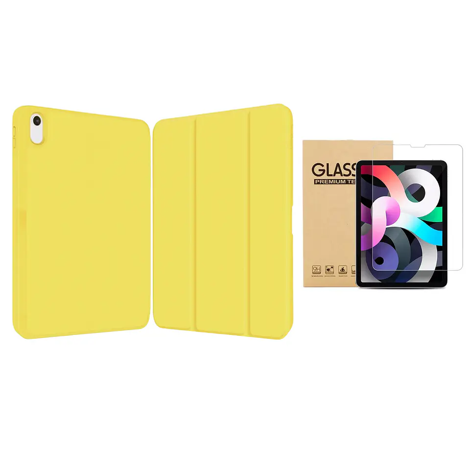 Fundas Smart Cover iPad + Lámina De Vidrio 25