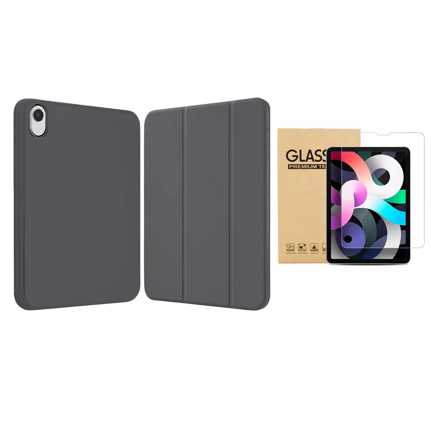Fundas Smart Cover iPad + Lámina De Vidrio 26