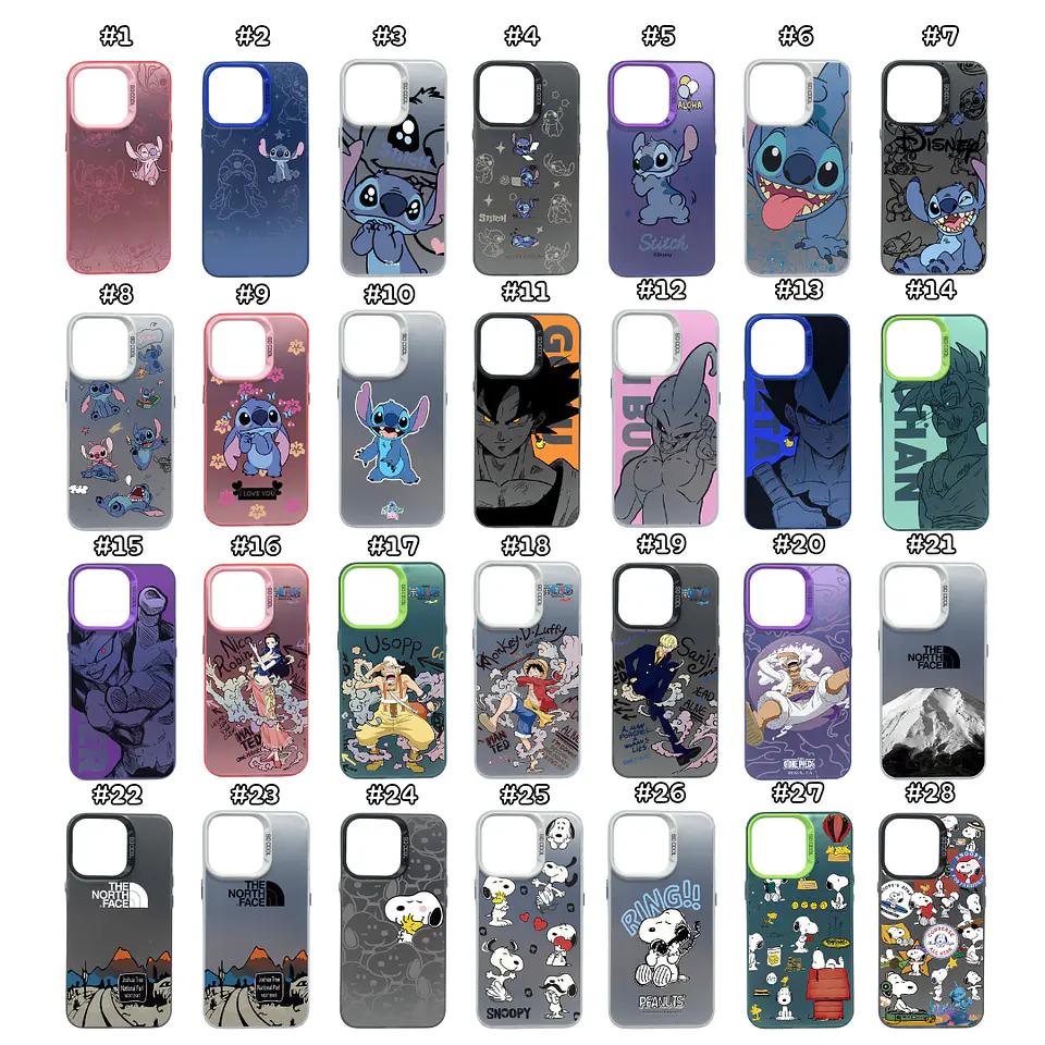 Carcasas Estilo Metalizadas Con Diseños  1