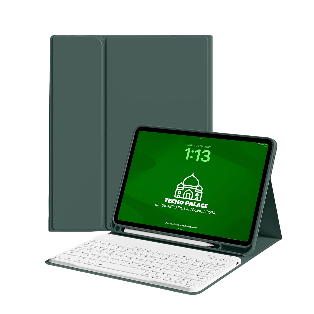 Fundas Tipo Libro Con Teclado Para IPad  17