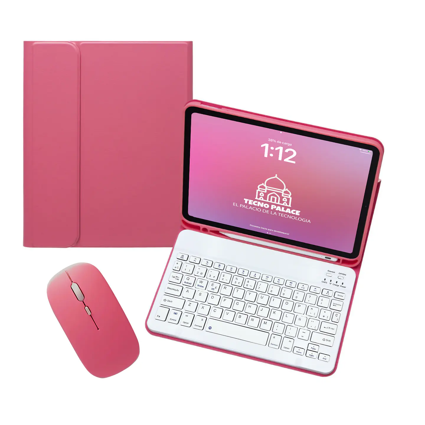 Fundas Tipo Libro Con Teclado Y Mouse Para iPad 16