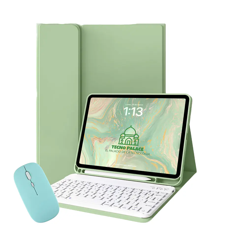 Fundas Tipo Libro Con Teclado Y Mouse Para iPad 17