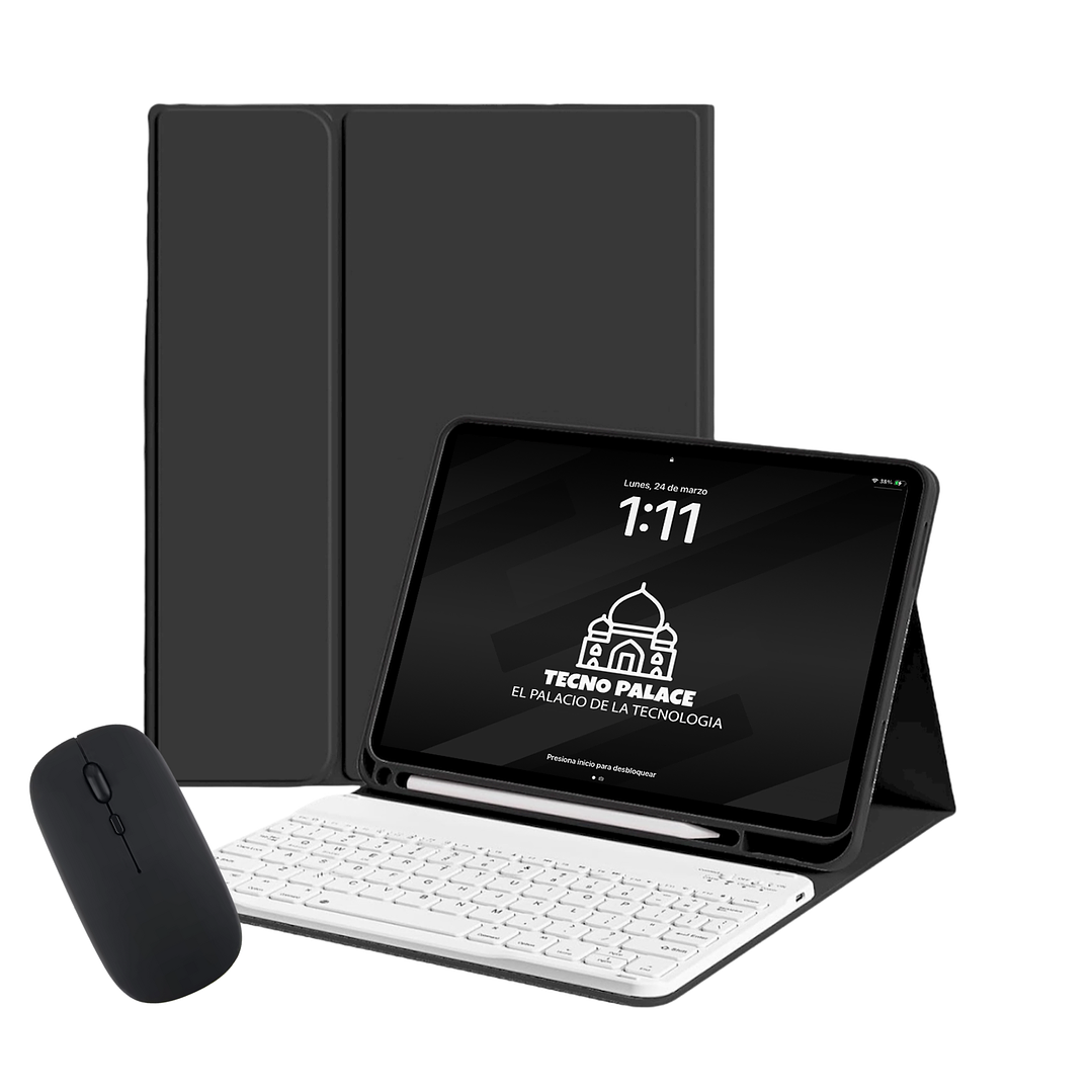 Fundas Tipo Libro Con Teclado Y Mouse Para Ipad 19