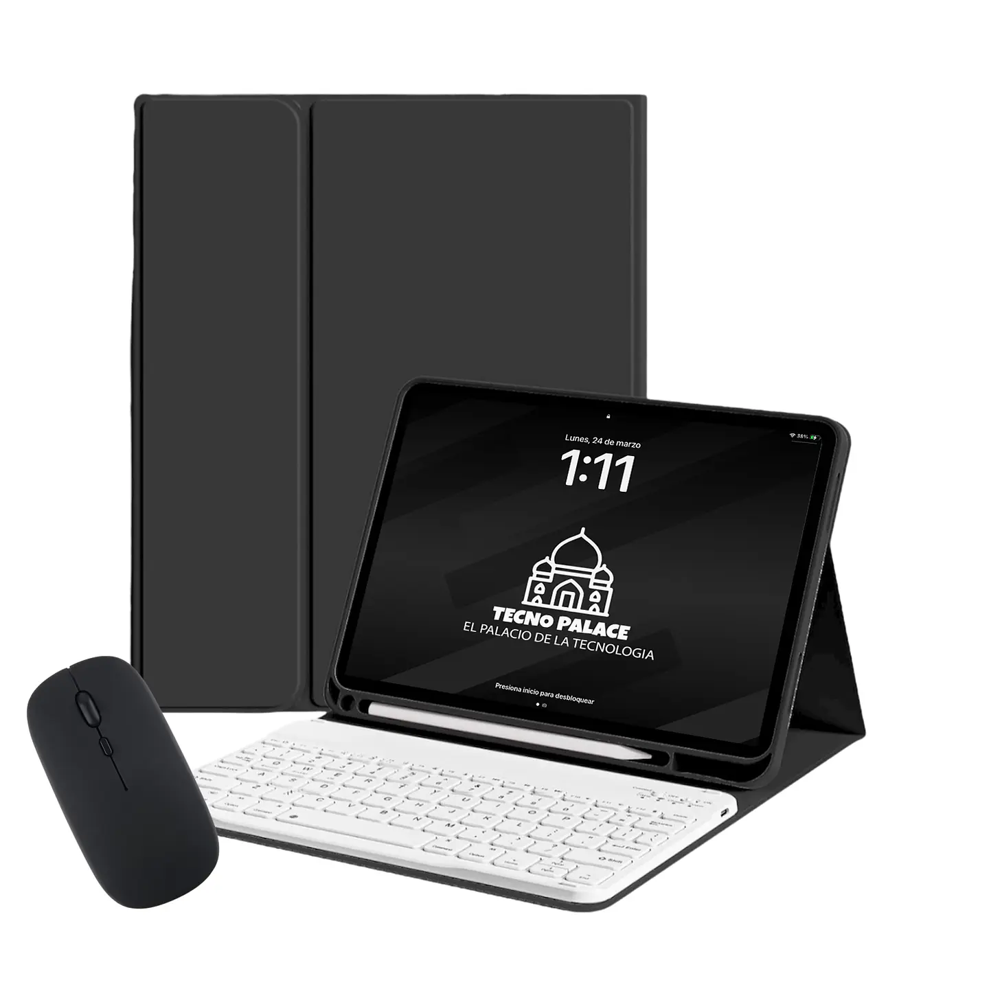 Fundas Tipo Libro Con Teclado Y Mouse Para iPad 19