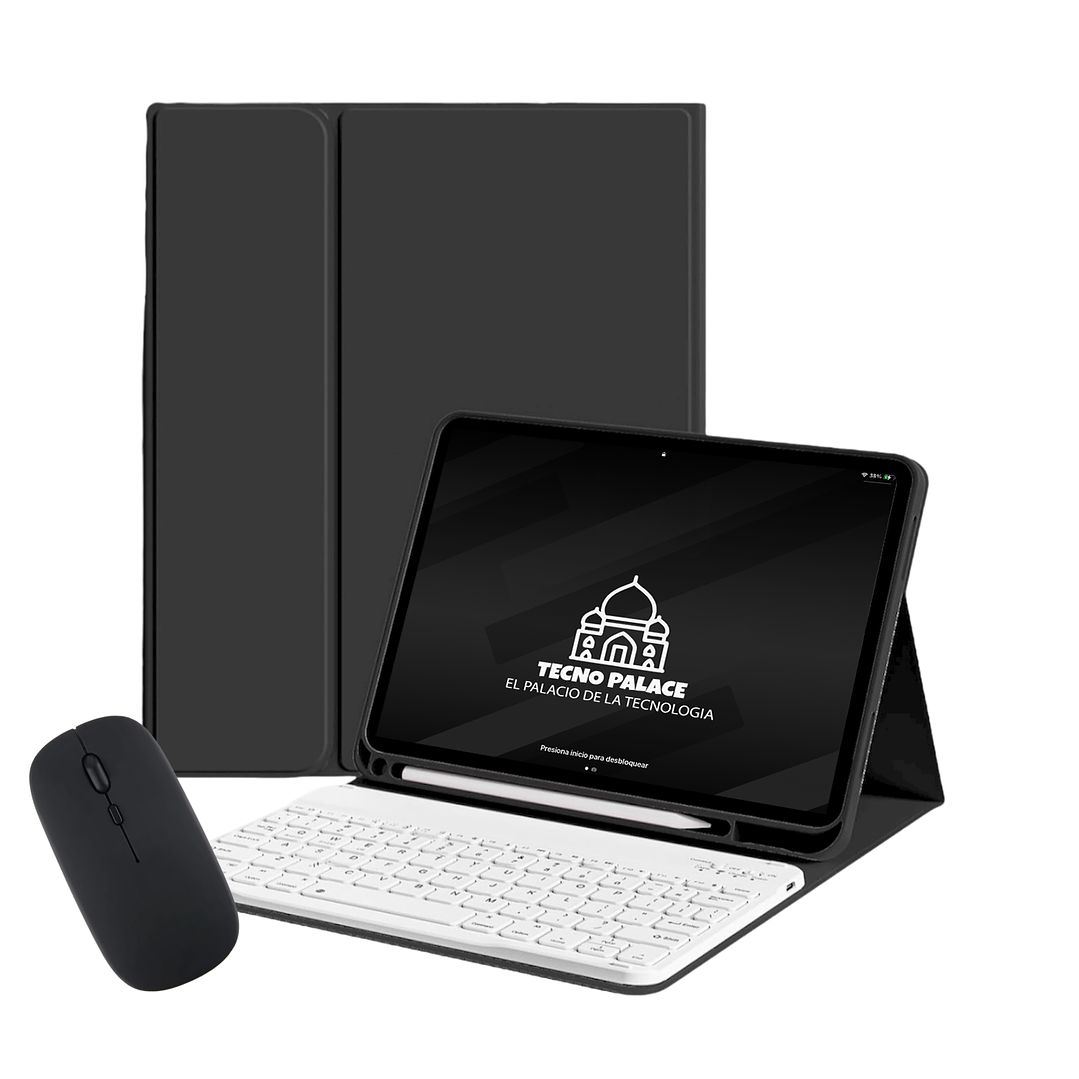 Fundas Tipo Libro Con Teclado + Mouse Para Huawei Tab 9