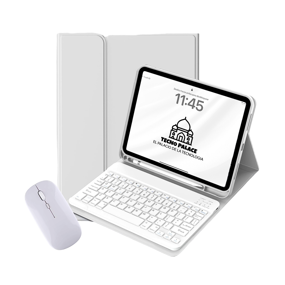 Fundas Tipo Libro Con Teclado Y Mouse Para Ipad 24